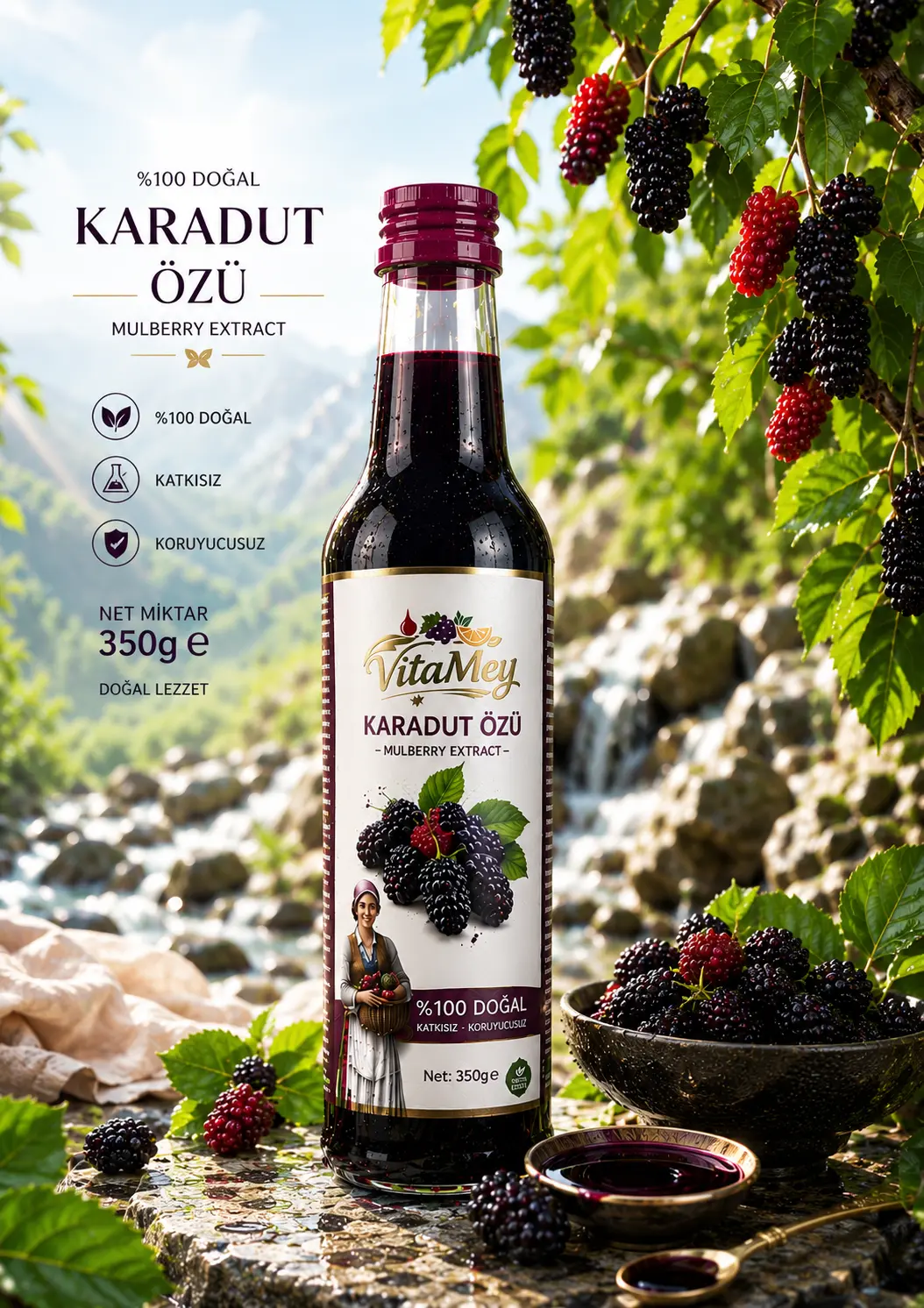 VitaMey Karadut Özü