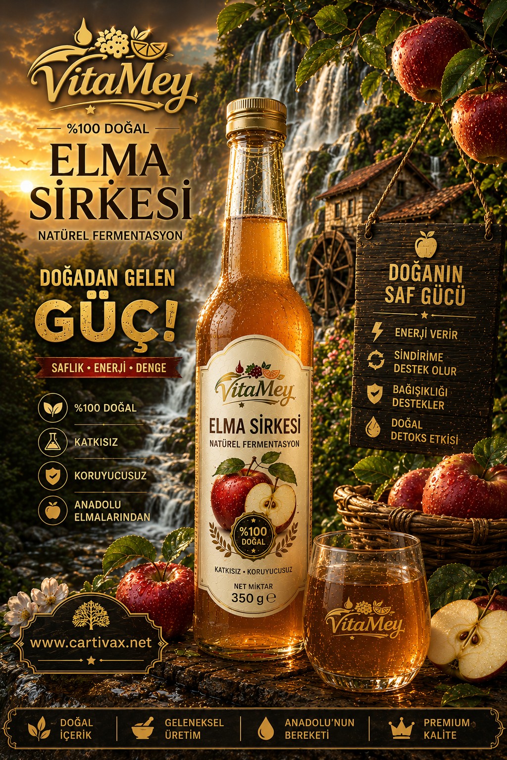 VitaMey Elma Sirkesi 