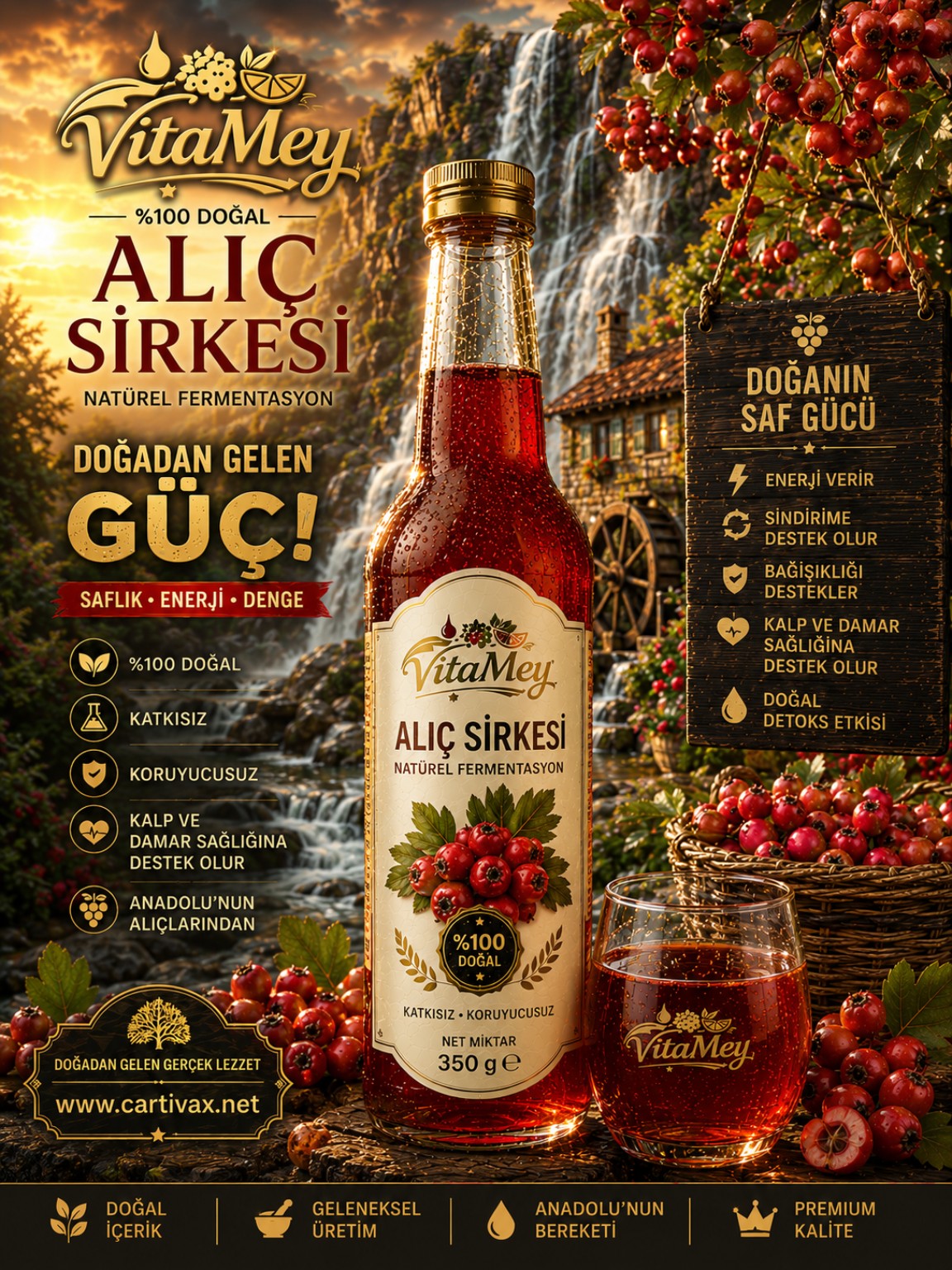 VitaMey Alıç Sirkesi 