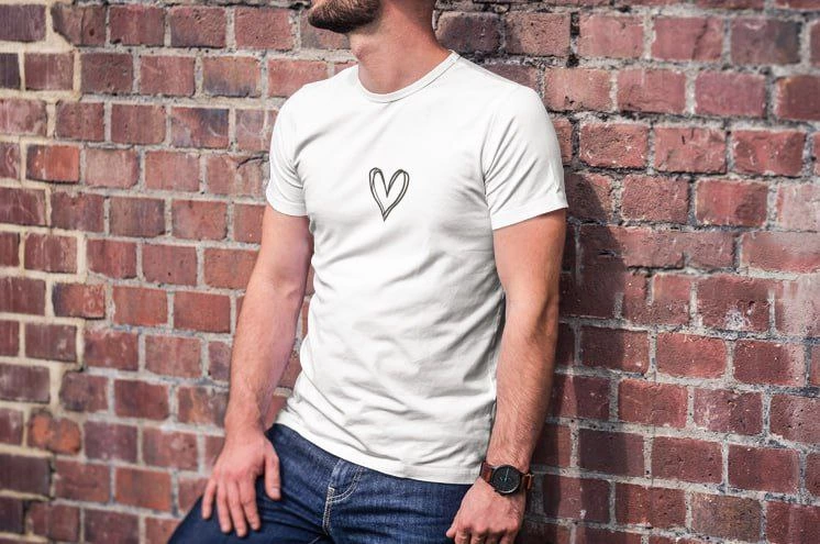 Erkek Kısa Kol Yazlık Tişört Bisiklet Yaka Baskılı Oversize T-Shirt - Beyaz