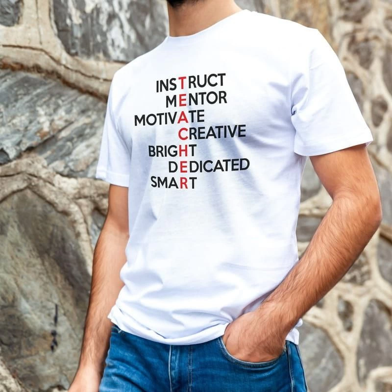 Erkek Kısa Kol Yazlık Tişört Bisiklet Yaka Baskılı Oversize T-Shirt - Beyaz