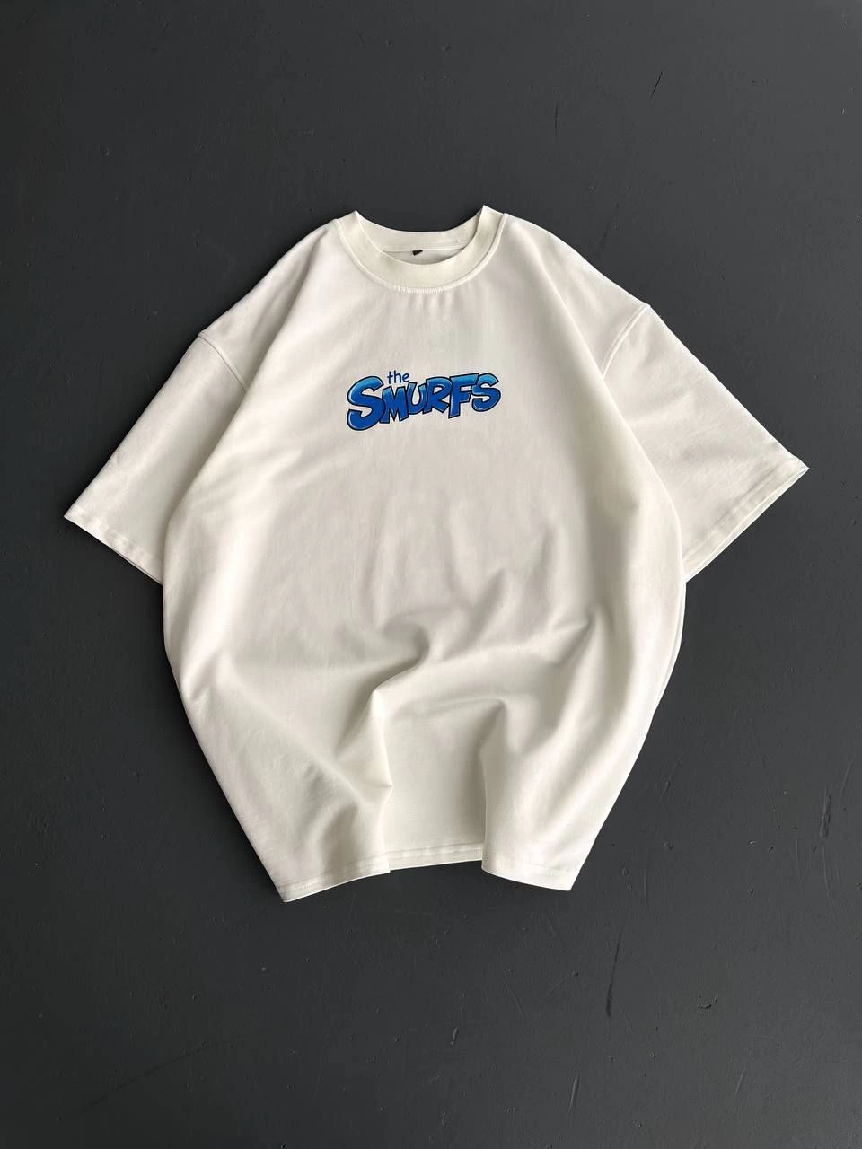 Erkek Ön ve Arka Baskılı T-Shirt Kısa Kol Bisiklet Yaka Regular Fit Tişört -  Beyaz