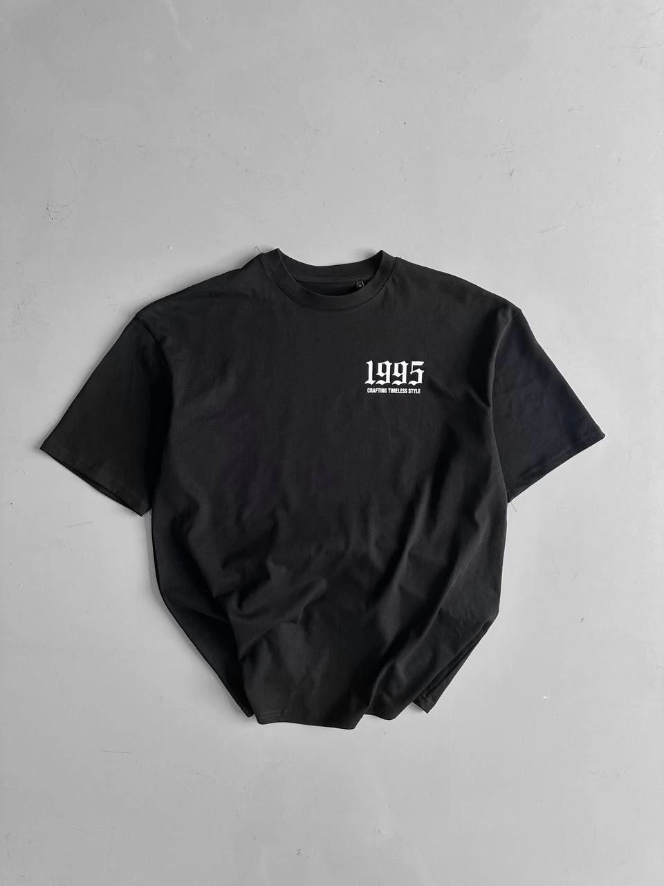 Erkek Baskılı T-Shirt Kısa Kol Bisiklet Yaka Regular Fit Yazlık Tişört - Siyah