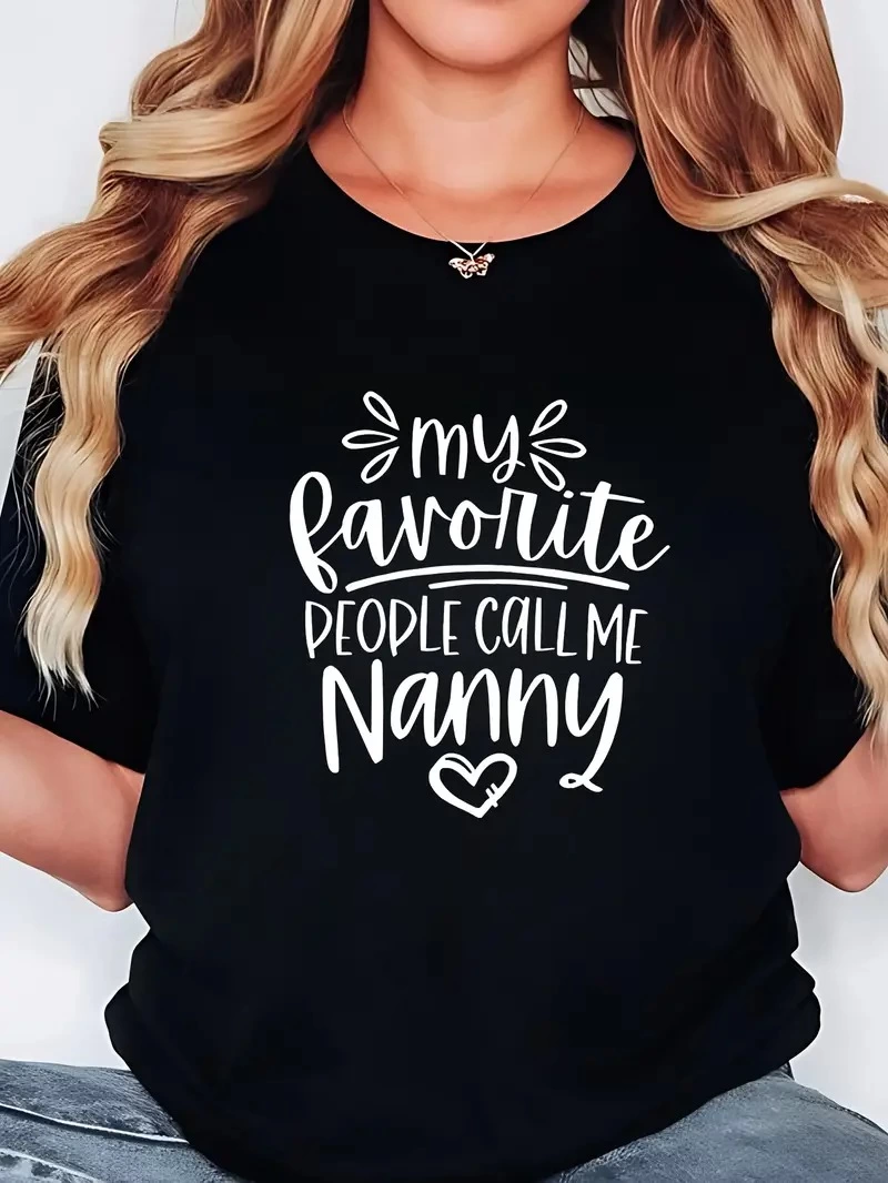 Kadın Kısa Kol Yazlık Tişört Bisiklet Yaka Baskılı Oversize T-Shirt - Siyah