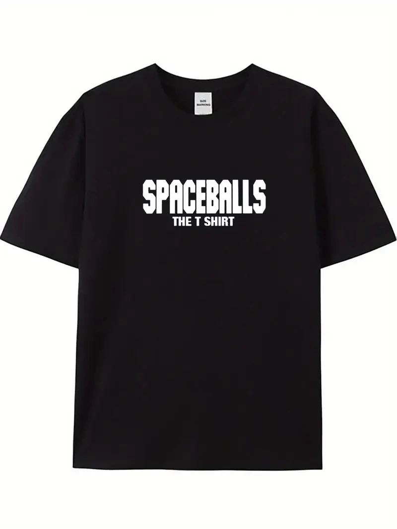 Erkek Baskılı T-Shirt Kısa Kol Bisiklet Yaka Regular Fit Rahat Kalıp Tişört - Siyah