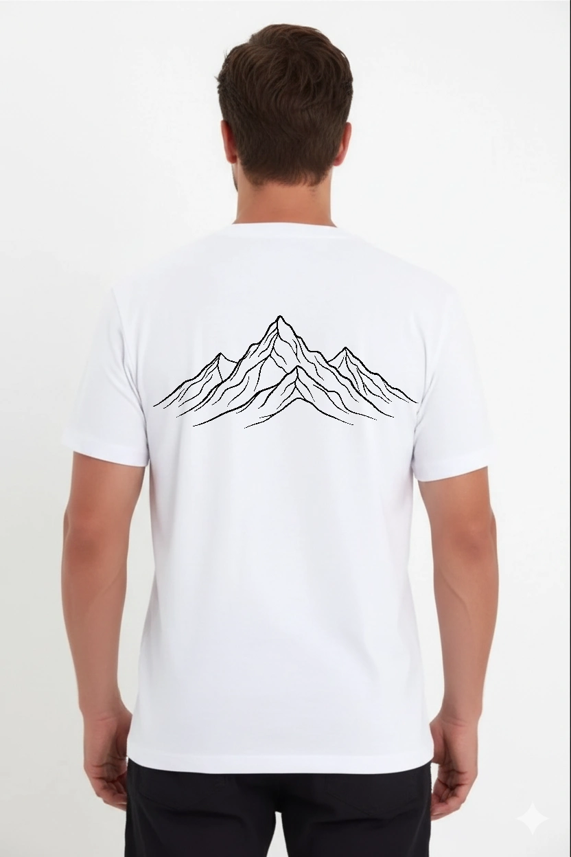 Erkek T-Shirt Nihilist Penguen Baskılı Bisiklet Yaka Kısa kol yazlık Tişört - Beyaz