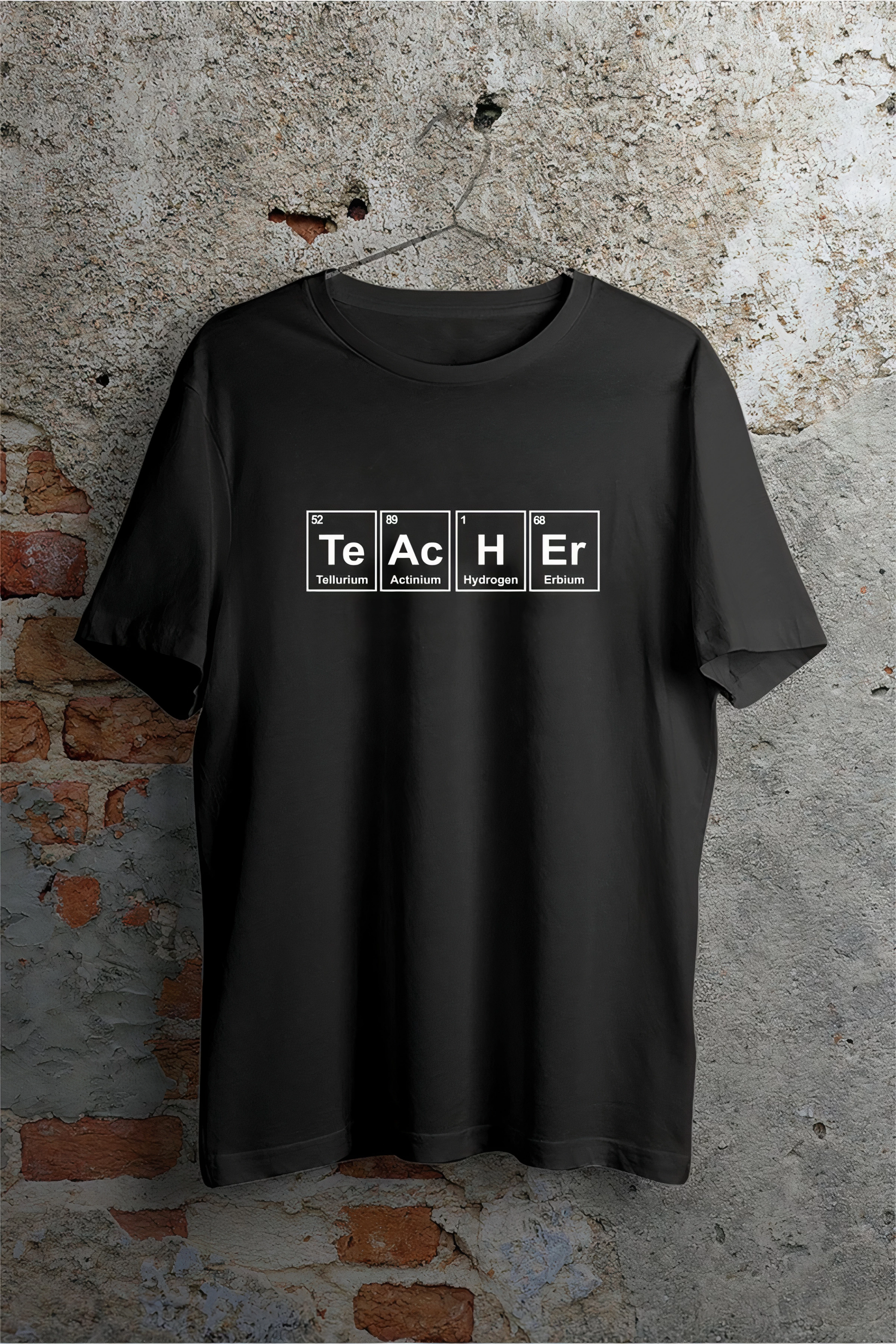 24 Kasım Kimya Öğretmeni Hediyesi Baskılı Bisiklet Yaka T-shirt - Beyaz