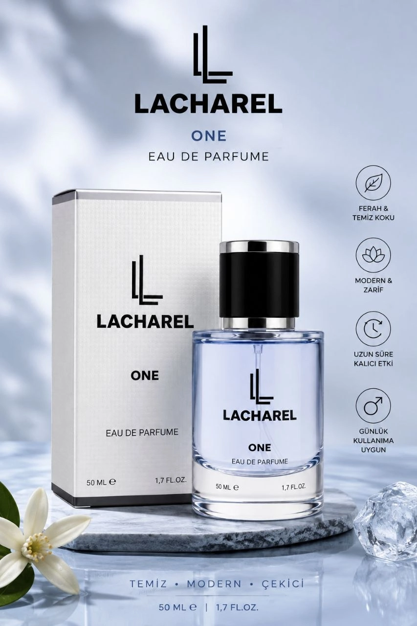 LACHAREL One Eau De Parfum 50 ML Temiz Modern ve Çok Yönlü Günlük Parfüm